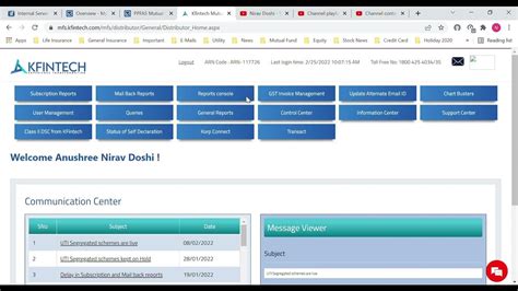kfintech distributor login.